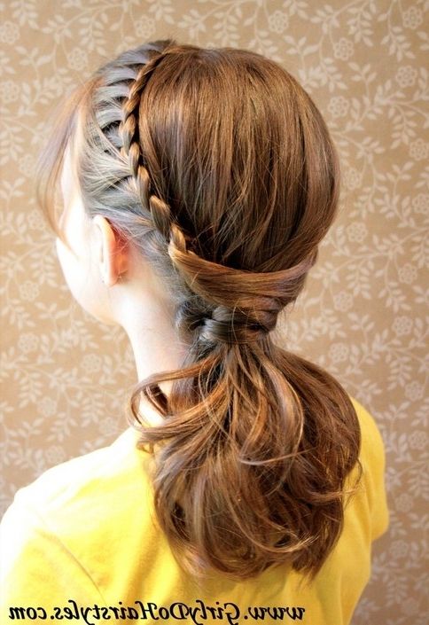 Top 20 Braided Hairstyles Tutorials – Pretty Designs Intended For Ponytail Hairstyles With A Braided Element (View 7 of 25)