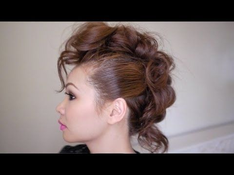 Trendy Mohawk Hairstyle Tutorial – Youtube Within Undone Fishtail Mohawk Hairstyles (View 13 of 25)