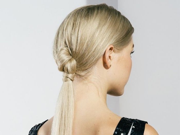 Tutorial: How To Do A Knotted Ponytail | Byrdie With Regard To Braided And Knotted Ponytail Hairstyles (View 14 of 25)
