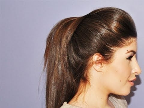 Volumized Ponytail Hair Tutorial | Missjessicaharlow – Youtube Throughout Poofy Ponytail Hairstyles With Bump (View 4 of 25)