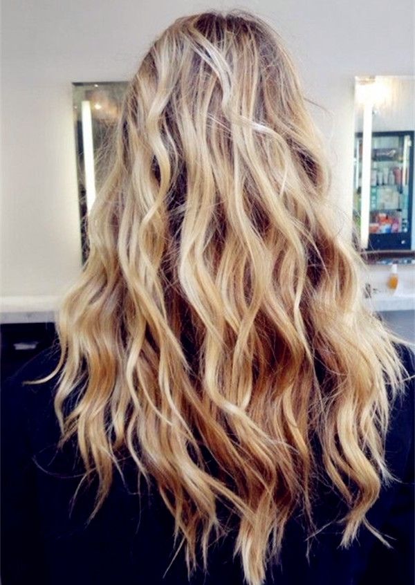 Wavy Hair Extensions Vpfashion Regarding Blonde Ombre Waves Hairstyles (View 25 of 25)