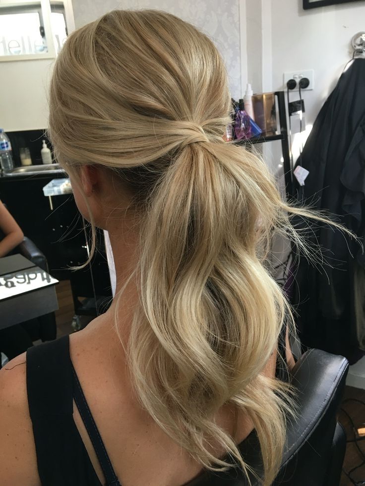 Wedding Hairstyles | Wedding Hairstyles | Pinterest | Messy Ponytail Intended For Classic Bridesmaid Ponytail Hairstyles (Photo 1 of 25)