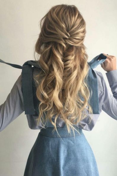 Women Hairstyles Highlights Bangs | Prom Hairstyles Bun | Pinterest Throughout Undone Fishtail Mohawk Hairstyles (View 3 of 25)
