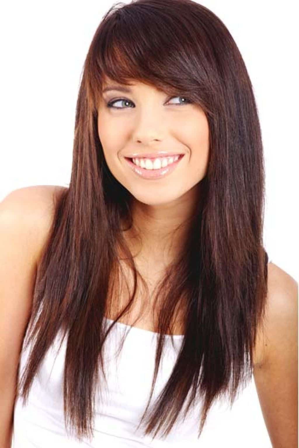10 Alluring Side Bangs On Long Hair 2018 – Hairstylecamp Throughout Short Haircuts With Long Side Bangs (View 1 of 25)