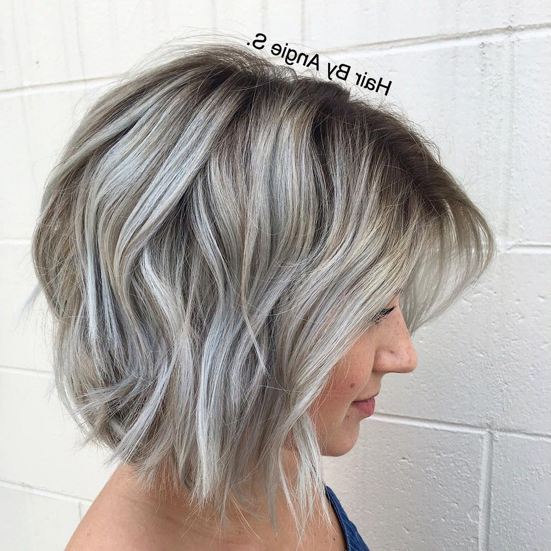 10 Ash Blonde Hairstyles For All Skin Tones, 2018 Best Hair Color Trends Regarding Choppy Golden Blonde Balayage Bob Hairstyles (View 15 of 25)