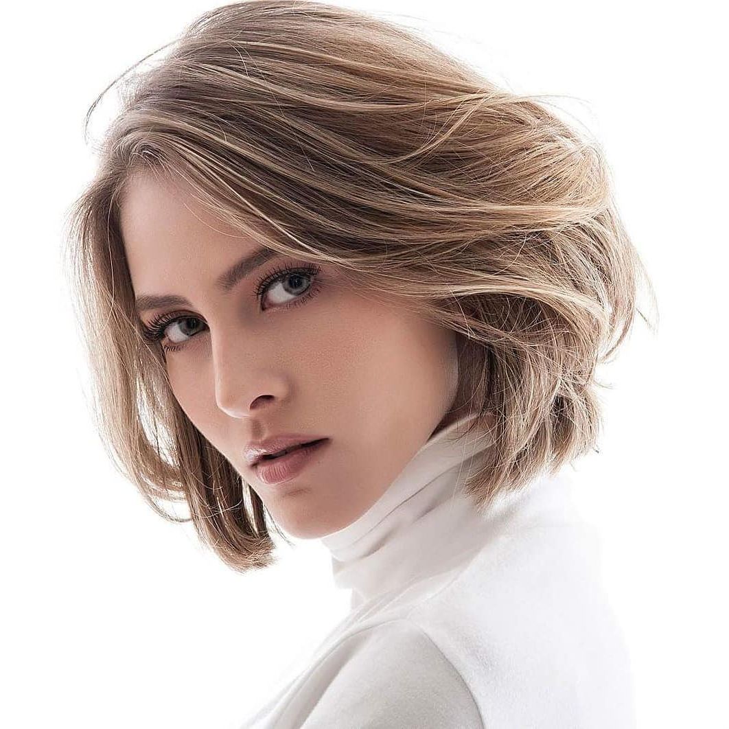 10 Medium Bob Haircut Ideas, Casual Short Hairstyles For Women 2019 Intended For Medium Short Straight Hairstyles (Photo 7 of 25)