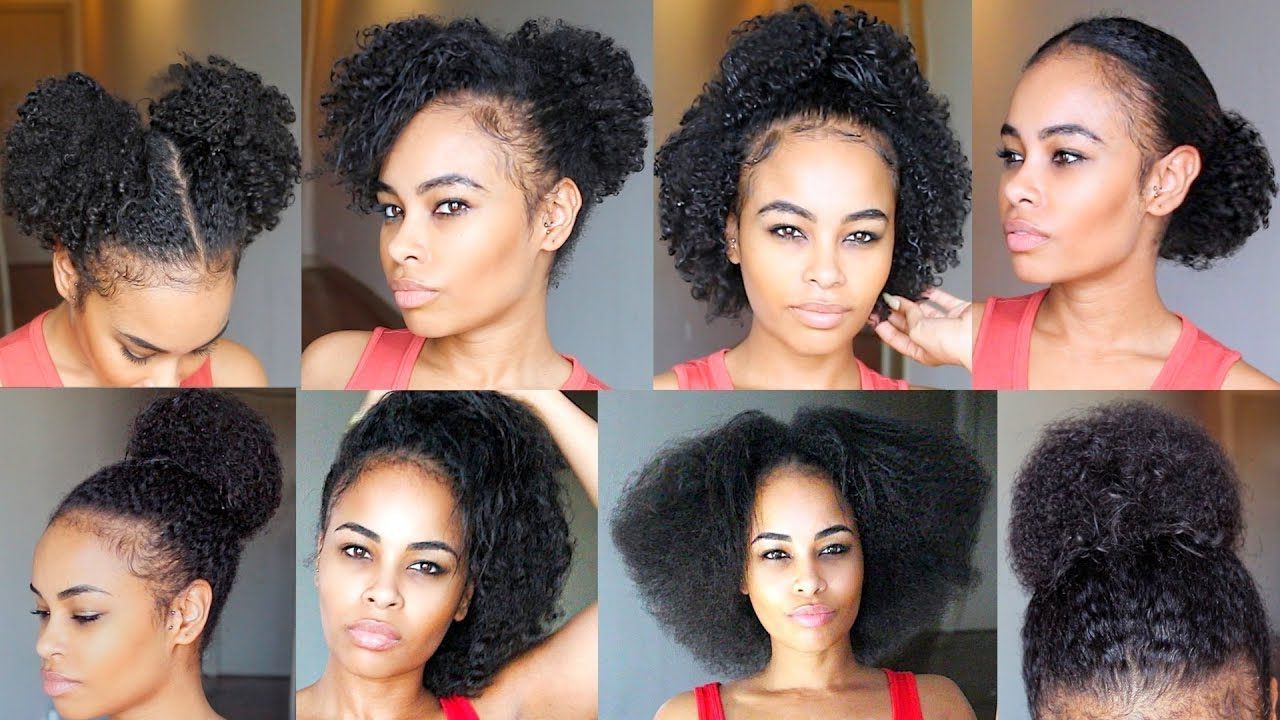 10 Quick & Easy Natural Hairstyles Under 60 Seconds! For Short With Short Hairstyles For Black Teenagers (Photo 9 of 25)