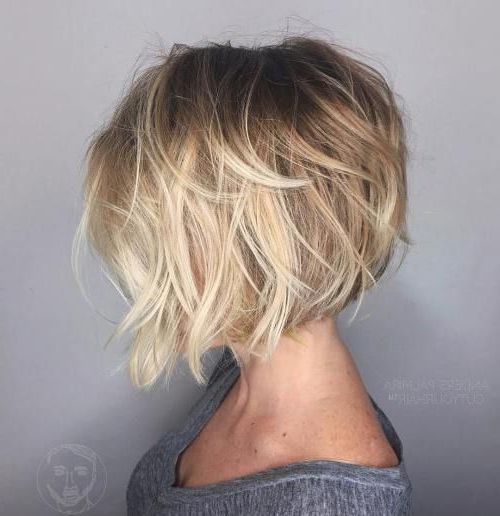100 Mind Blowing Short Hairstyles For Fine Hair | Blonde Balayage Pertaining To Tousled Beach Bob Hairstyles (Photo 2 of 25)