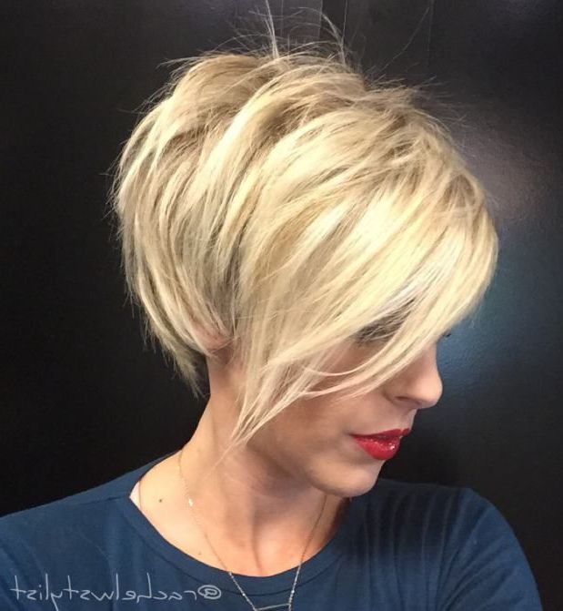 100 Mind Blowing Short Hairstyles For Fine Hair | Bobs, Fine Hair For Messy Pixie Haircuts With V Cut Layers (Photo 2 of 25)