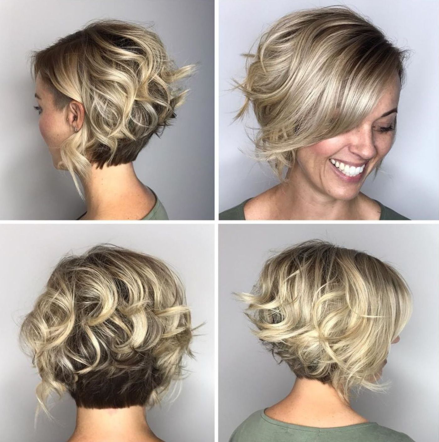 100 Mind Blowing Short Hairstyles For Fine Hair In 2018 | All Hair Pertaining To Nape Length Curly Balayage Bob Hairstyles (View 23 of 25)