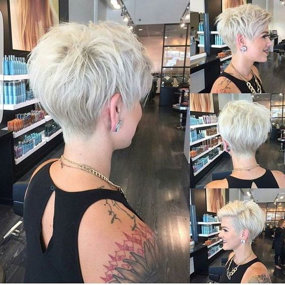 11 Amazing Short Pixie Haircuts That Will Look Great On Everyone Intended For Silver Side Parted Pixie Bob Haircuts (View 22 of 25)
