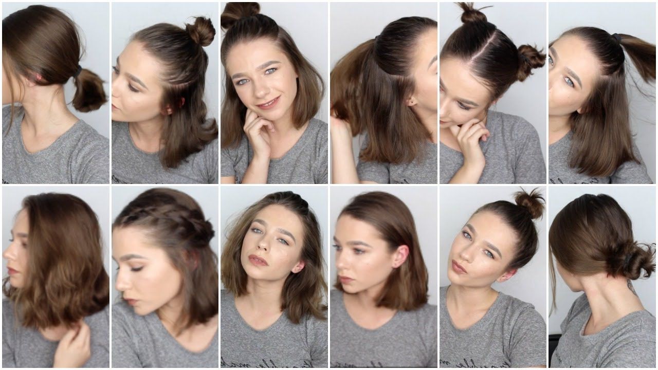 12 Easy Hairstyles For Short Hair ? – Youtube With Short And Simple Hairstyles (View 2 of 25)