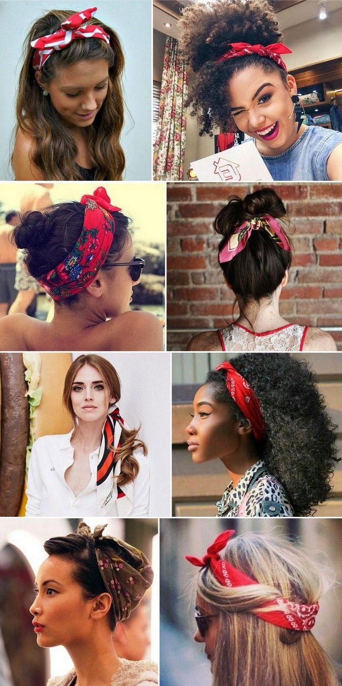 12 Maneiras De Usar Bandanas & Lenços | Fashion | Pinterest Regarding Short Hairstyles With Bandanas (Photo 12 of 25)