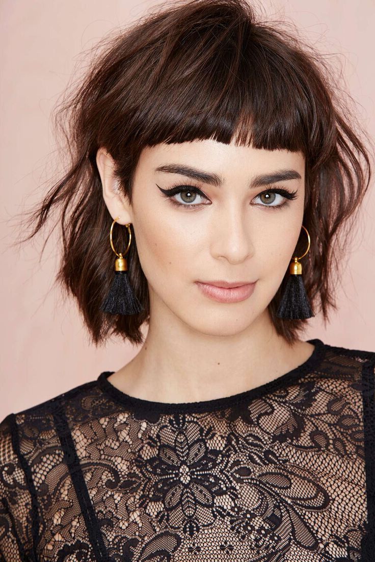 15 Amazing Short Shaggy Hairstyles! – Popular Haircuts Within Short Hairstyles With Blunt Bangs (View 8 of 25)