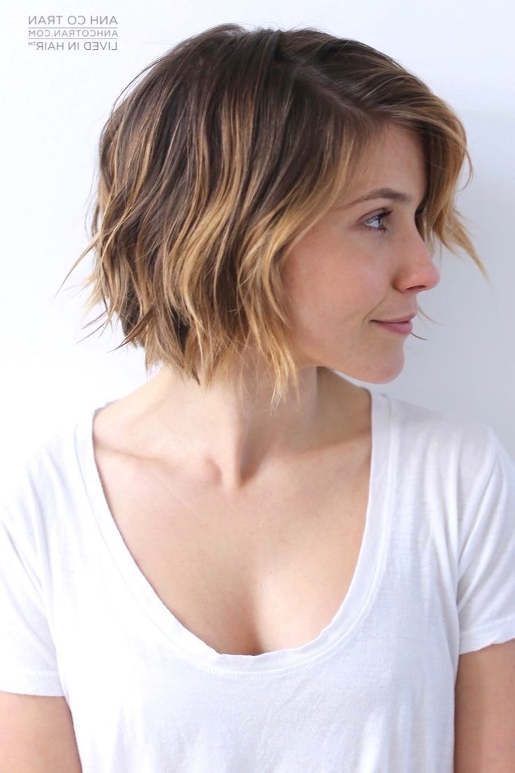 17 Cute Choppy Bob Hairstyles We Love In 2018 | Hairstyles With Regard To Nape Length Brown Bob Hairstyles With Messy Curls (Photo 12 of 25)