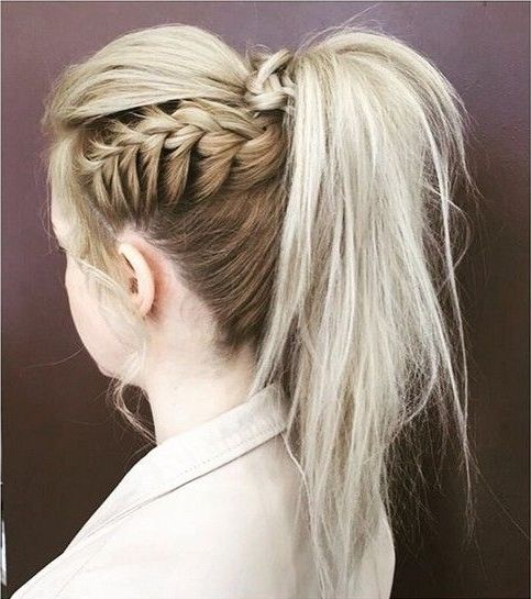 18 Cute Braided Ponytail Styles | Hairstyle | Pinterest | Hair Regarding Side Braid Ponytails For Medium Hair (View 5 of 25)