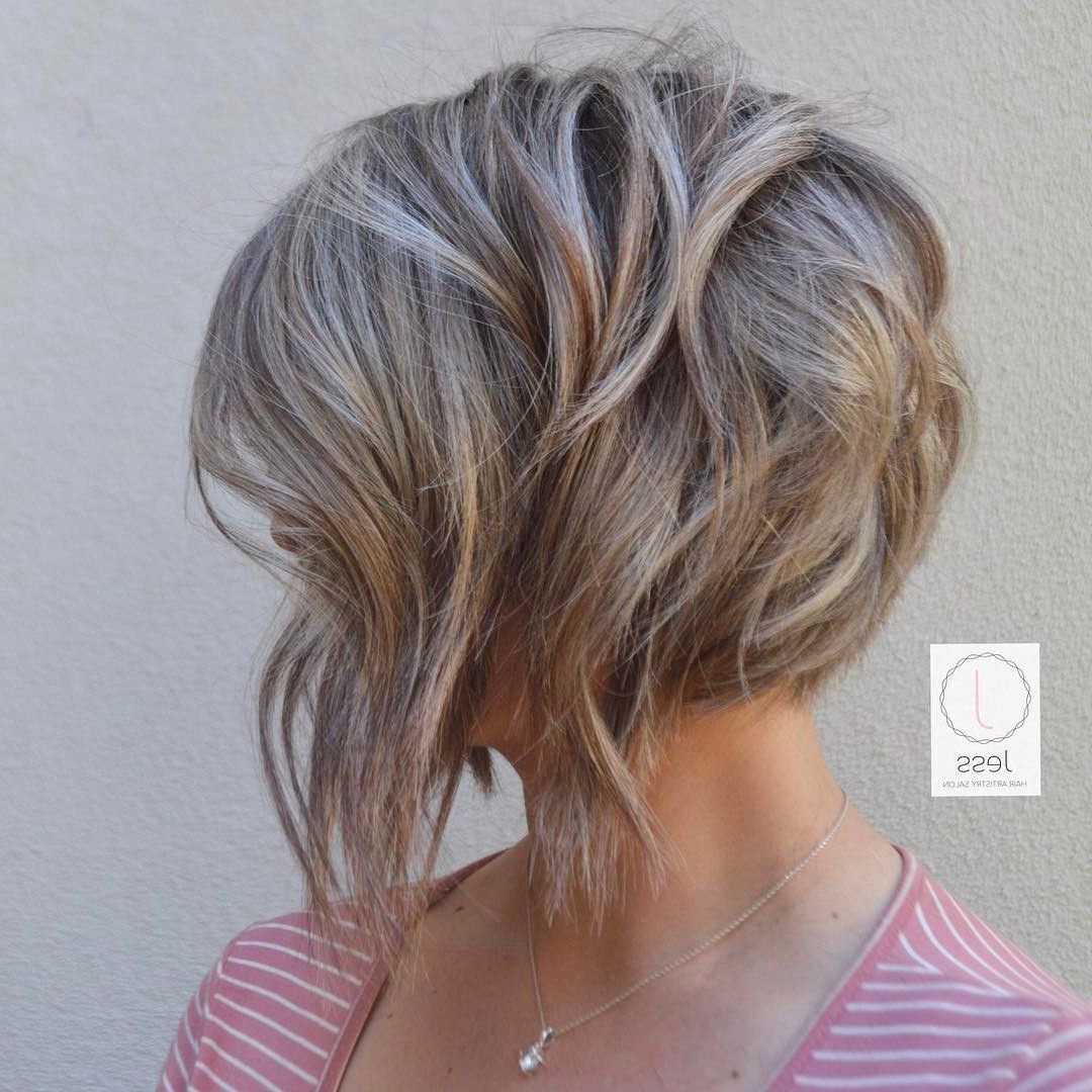 20 Adorable Ash Blonde Hairstyles To Try: Hair Color Ideas 2018 In Dark Blonde Short Curly Hairstyles (Photo 18 of 25)