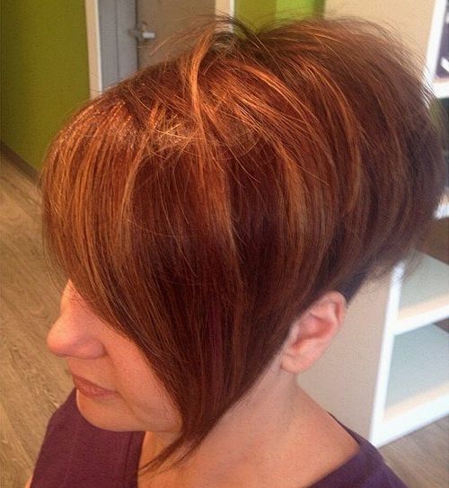 20 Amazing Short Balayage Hair Styles: Stylish Hair Color Ideas 2017 Regarding Stacked Copper Balayage Bob Hairstyles (Photo 5 of 25)