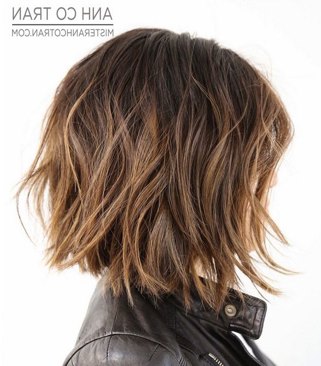 20 Beautiful Bob Haircuts & Hairstyles For Thick Hair | Styles Weekly In Blue Balayage For Black Choppy Bob Hairstyles (Photo 17 of 25)