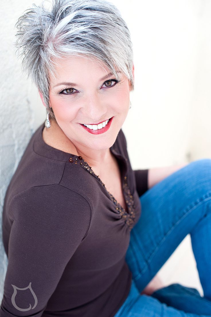 20 Best Hair Styles Images On Pinterest | Grey Hair, Short Hair In Short Haircuts For Grey Haired Woman (Photo 11 of 25)