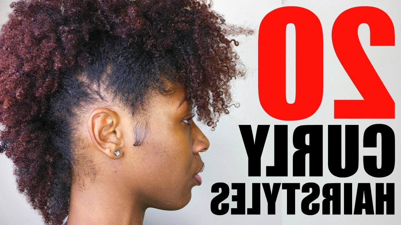 20 Curly/ Natural Hairstyles | Short/ Medium Hair – Youtube Intended For Short Haircuts For Black Curly Hair (View 12 of 25)
