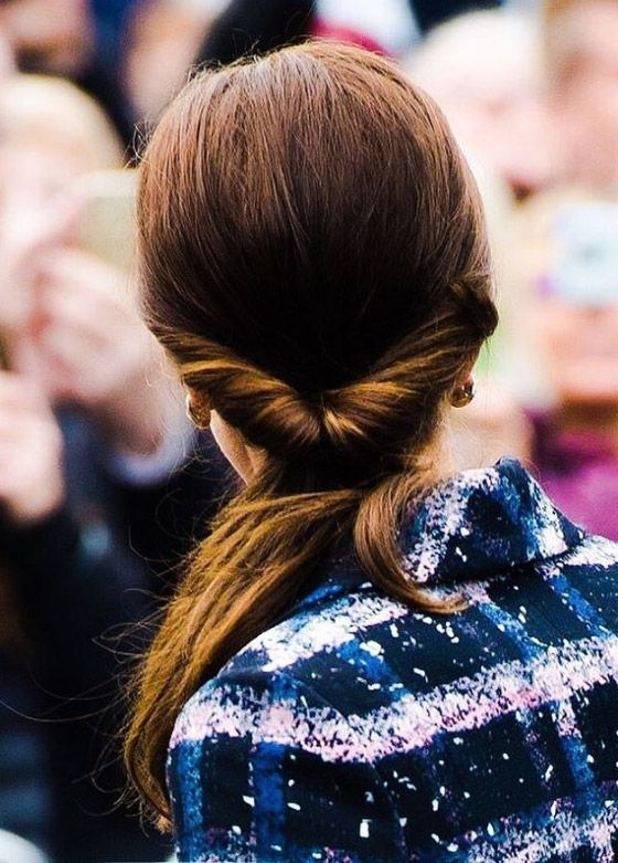 20 Kate Middleton Hairstyles That Will Make You Feel Like A Princess With Topsy Tail Low Ponytails (Photo 18 of 25)