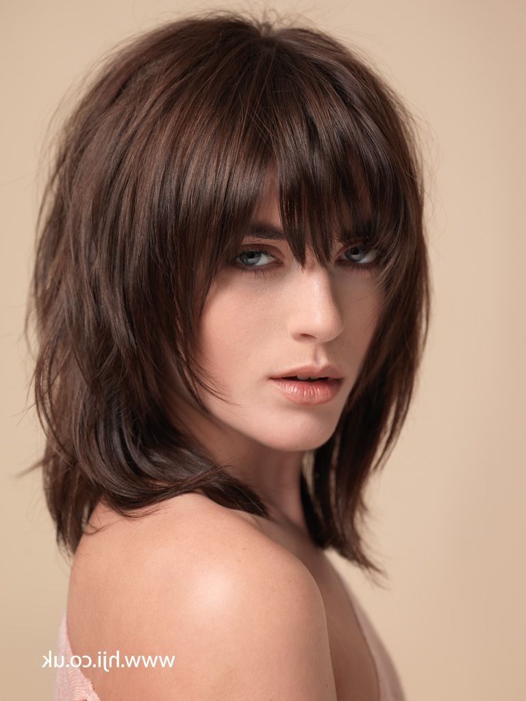 2015 Shaggy Haircuts Pictures | 2015 Dark Brown Layered Shag For Short Medium Shaggy Hairstyles (Photo 2 of 25)