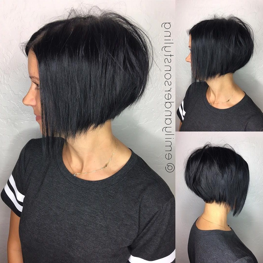 2018 2017 2018 Short Hairstyles Awesome 10 Latest Inverted Bob Pertaining To Inverted Short Haircuts (Photo 18 of 25)
