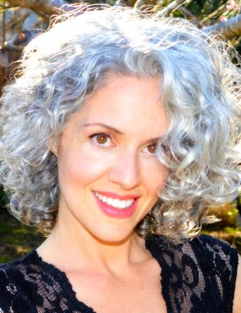 2018 Hairstyles For Short Curly Gray Hair – Curlyhairstyle.ml With Curly Grayhairstyles (Photo 6 of 25)