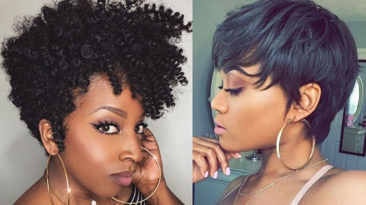 2018 Short Hairstyle Ideas For Black Women – Youtube For Black Short Hairstyles (Photo 1 of 25)