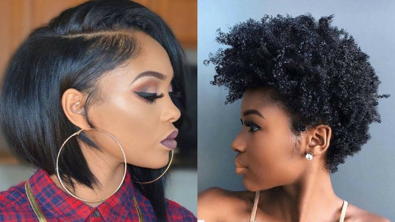 2018 Short Spring And Summer Hairstyles For Black Women – Youtube For Short Hairstyles For African Hair (Photo 11 of 25)