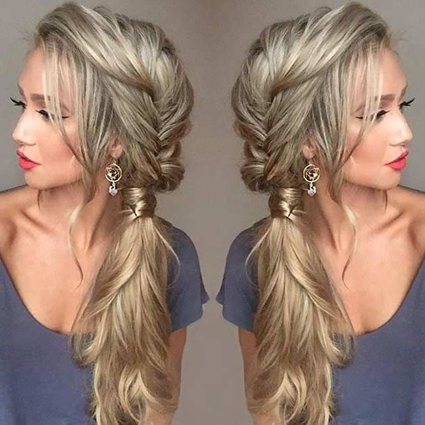 21 Pretty Side Swept Hairstyles For Prom | Stayglam Hairstyles In Fancy Updo With A Side Ponytails (View 1 of 25)