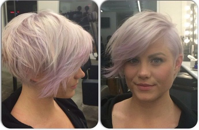 21 Stunning Long Pixie Cuts – Short Haircut Ideas For 2018 With Regard To Side Parted White Blonde Pixie Bob Haircuts (Photo 8 of 25)