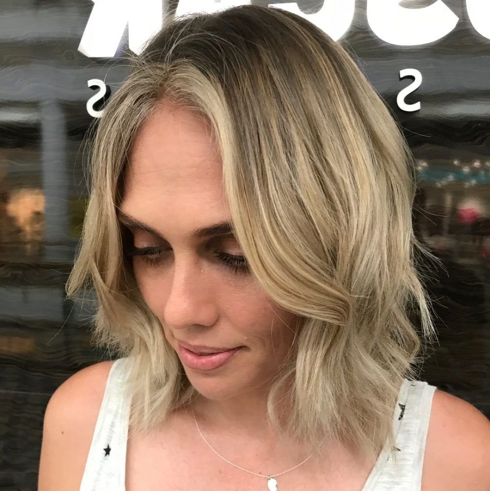 23 Cutest Chin Length Hairstyles (trending For 2018) Intended For Nape Length Blonde Curly Bob Hairstyles (View 22 of 25)