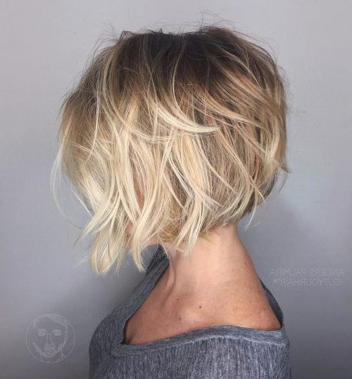 23 Perfect Hairstyles For Fine Hair In 2018 In Straight Textured Angled Bronde Bob Hairstyles (Photo 16 of 25)