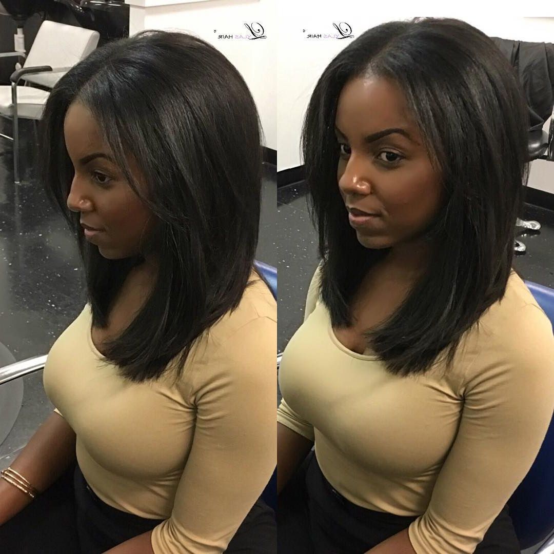 25 Alluring Straight Hairstyles For 2018 (short, Medium & Long Hair Throughout Short To Medium Black Hairstyles (Photo 21 of 25)