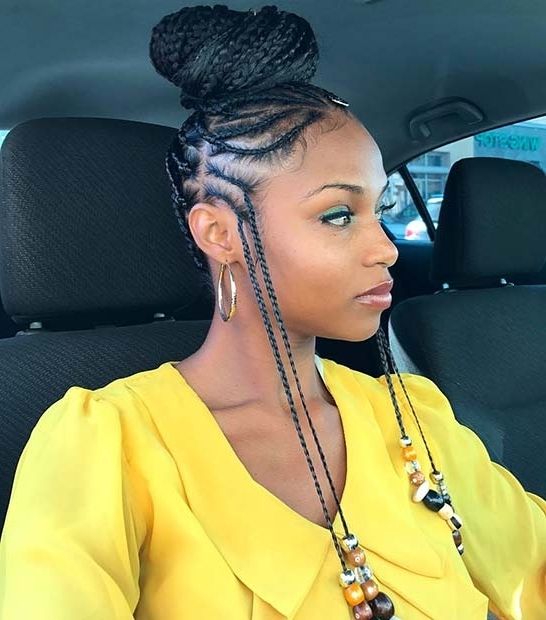 25 Hot Fulani Braids To Copy This Summer | Page 2 Of 2 | Stayglam In Beautifully Braided Ponytail Hairstyles (View 25 of 25)