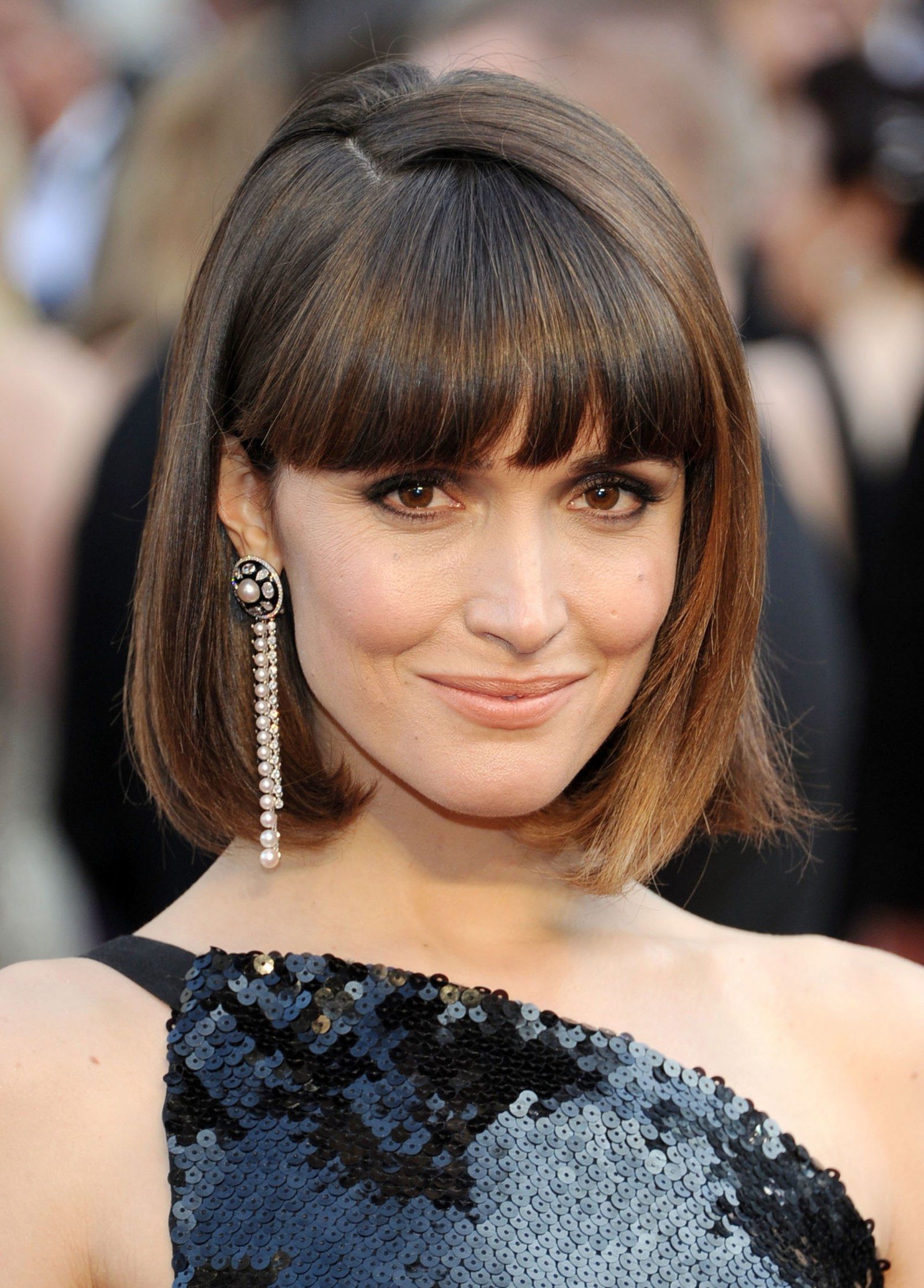25 Of The Best Oscar Hairstyles Ever – Glamour In Short Hairstyles With Blunt Bangs (Photo 20 of 25)