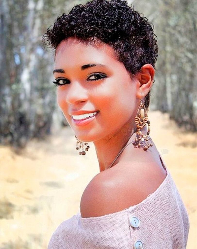 26 Short Hairstyle For Black Women For Curly Short Hairstyles For Black Women (Photo 4 of 25)