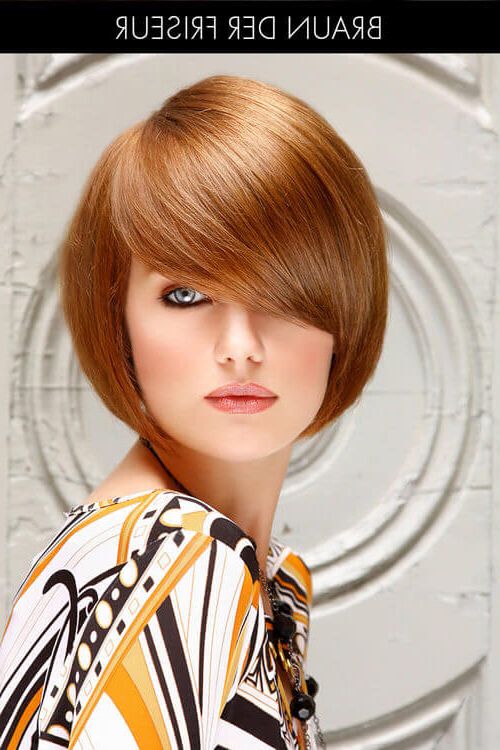 28 Most Flattering Bob Haircuts For Round Faces In 2018 For Rounded Bob Hairstyles With Side Bangs (Photo 19 of 25)