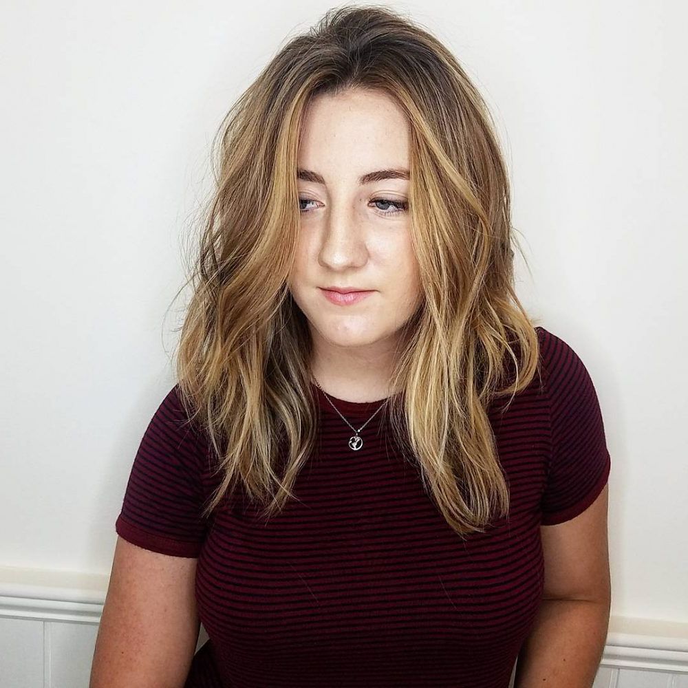 29 Most Flattering Hairstyles For Round Faces Of 2018 For Low Maintenance Short Haircuts For Round Faces (Photo 15 of 25)