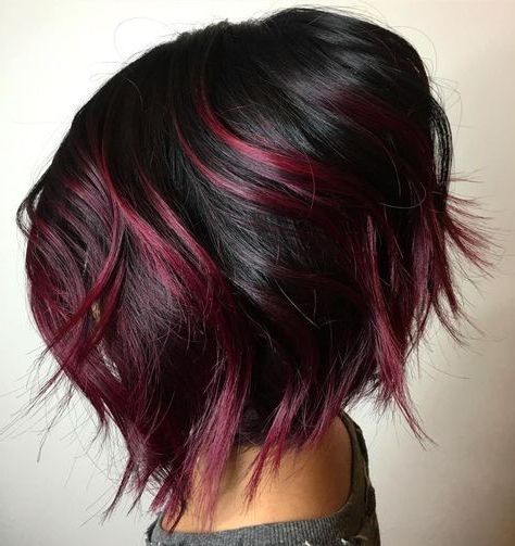 Featured Photo of  Best 25+ of Stacked Black Bobhairstyles  with Cherry Balayage