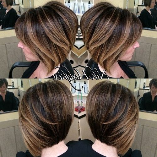 30 Stunning Balayage Short Hairstyles 2018 – Hot Hair Color Ideas Pertaining To Stacked Blonde Balayage Bob Hairstyles (View 24 of 25)