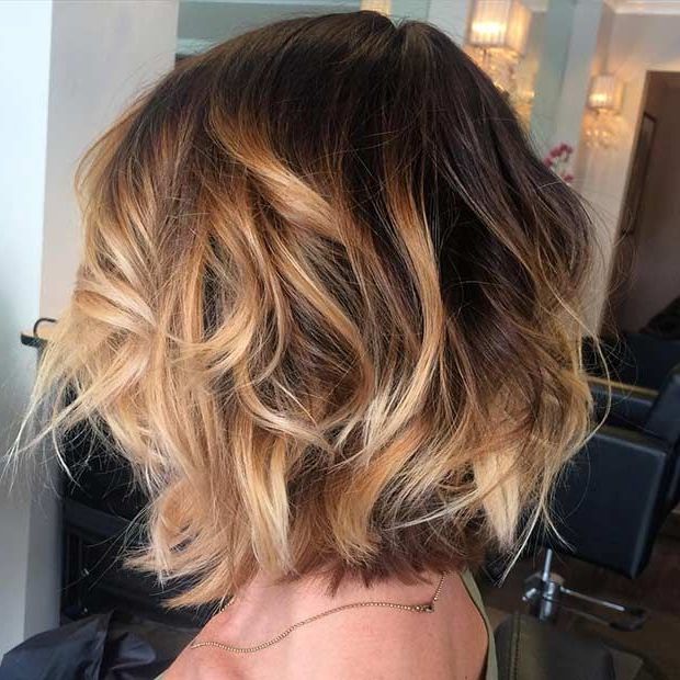 31 Cool Balayage Ideas For Short Hair | Stayglam Hairstyles In Short Bob Hairstyles With Piece Y Layers And Babylights (Photo 5 of 25)