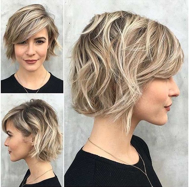 31 Cool Balayage Ideas For Short Hair | Stayglam Hairstyles Pertaining To Short Ash Blonde Bob Hairstyles With Feathered Bangs (Photo 3 of 25)