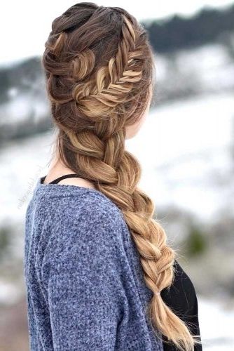 33 Glorious French Braid Hairstyles To Try – My Stylish Zoo Inside Fantastical French Braid Ponytail Hairstyles (View 23 of 25)