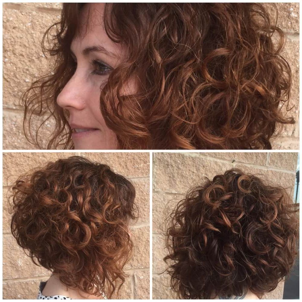 33 Hottest Short Curly Hairstyles Trending In 2018 Inside Golden Brown Thick Curly Bob Hairstyles (View 16 of 25)