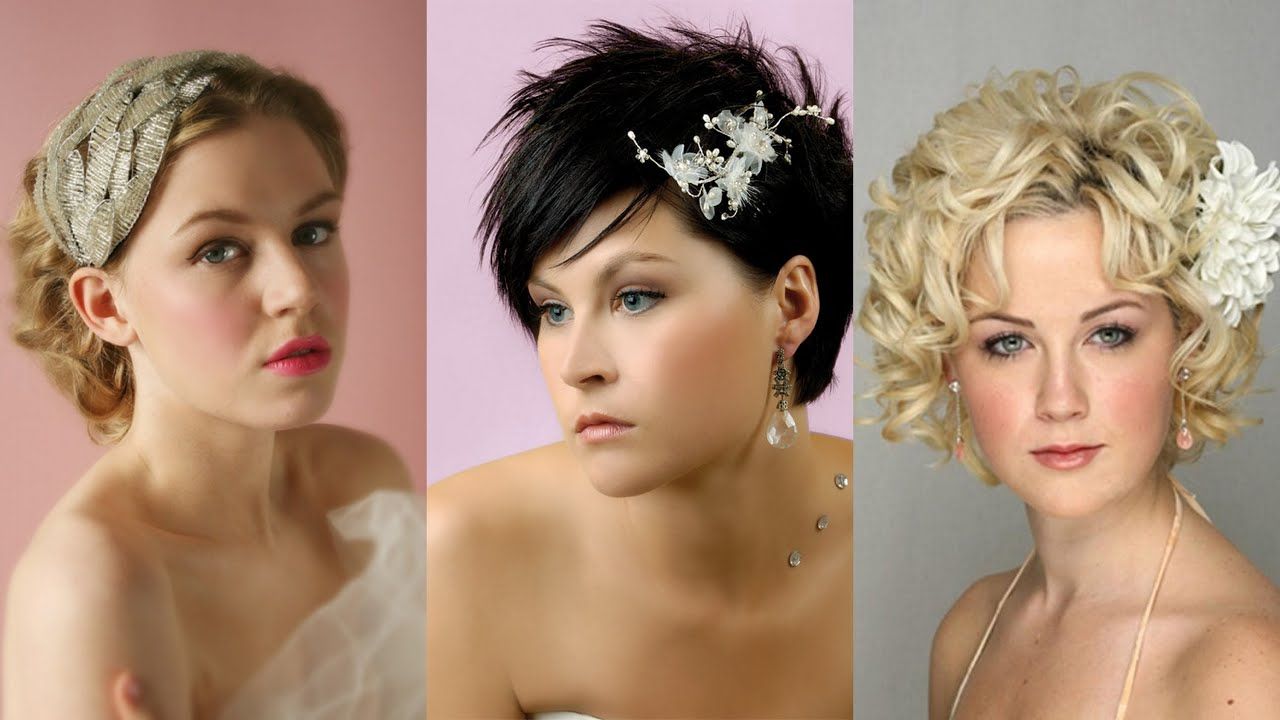 35 Lovely Wedding Hairstyles For Short Hair – Youtube Inside Hairstyles For Brides With Short Hair (View 4 of 25)