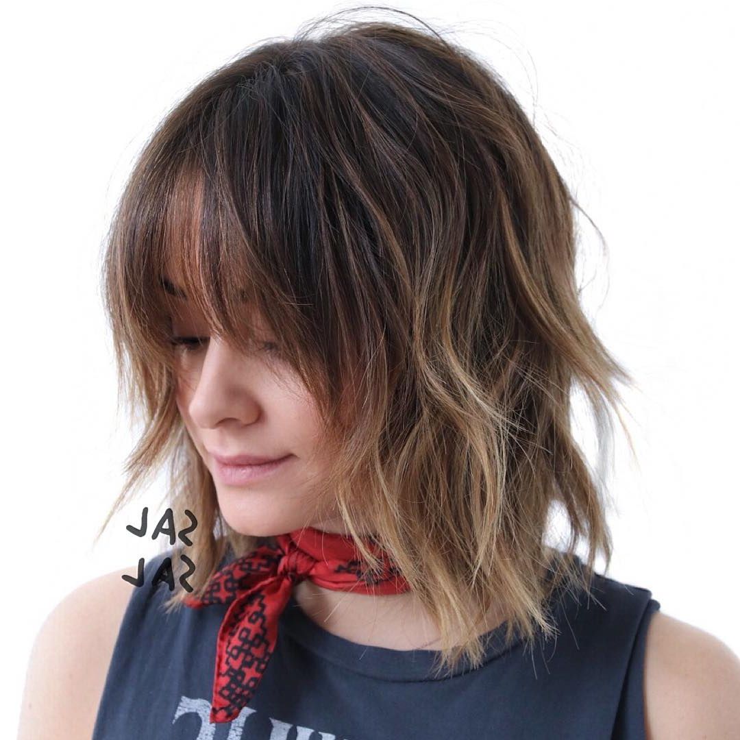 36 Stunning Hairstyles & Haircuts With Bangs For Short, Medium Long Inside Short Medium Haircuts For Women (View 16 of 25)