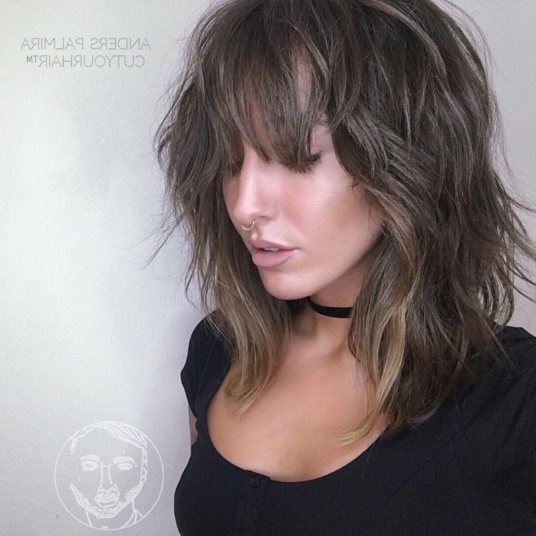 36 Stunning Hairstyles & Haircuts With Bangs For Short, Medium Long Intended For Curly Brunette Bob Hairstyles With Bangs (Photo 11 of 25)